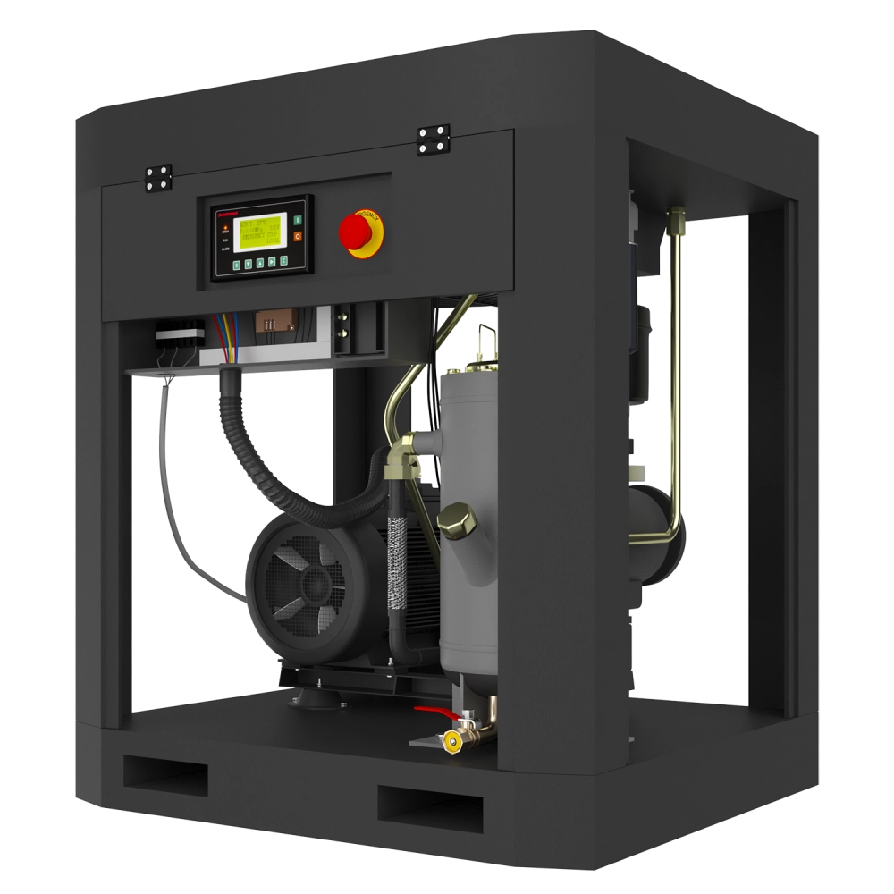 HRS-942100 Винтовой компрессор с ременным приводом Harrison: 2100 л/мин, 10 бар, 15 кВт