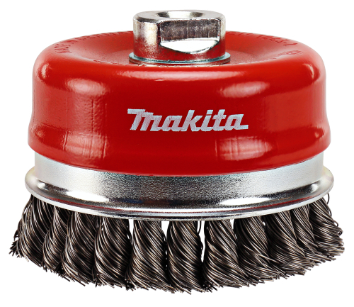 Чашечная щётка 100 мм из стальной проволоки 0.5 мм; M14 для УШМ Makita P-04472