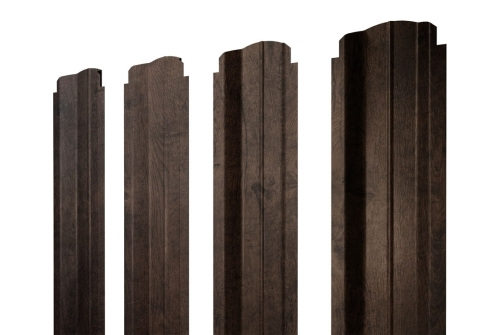 Штакетник П-образный B фигурный 0,45 Print-Double Elite Antique Wood