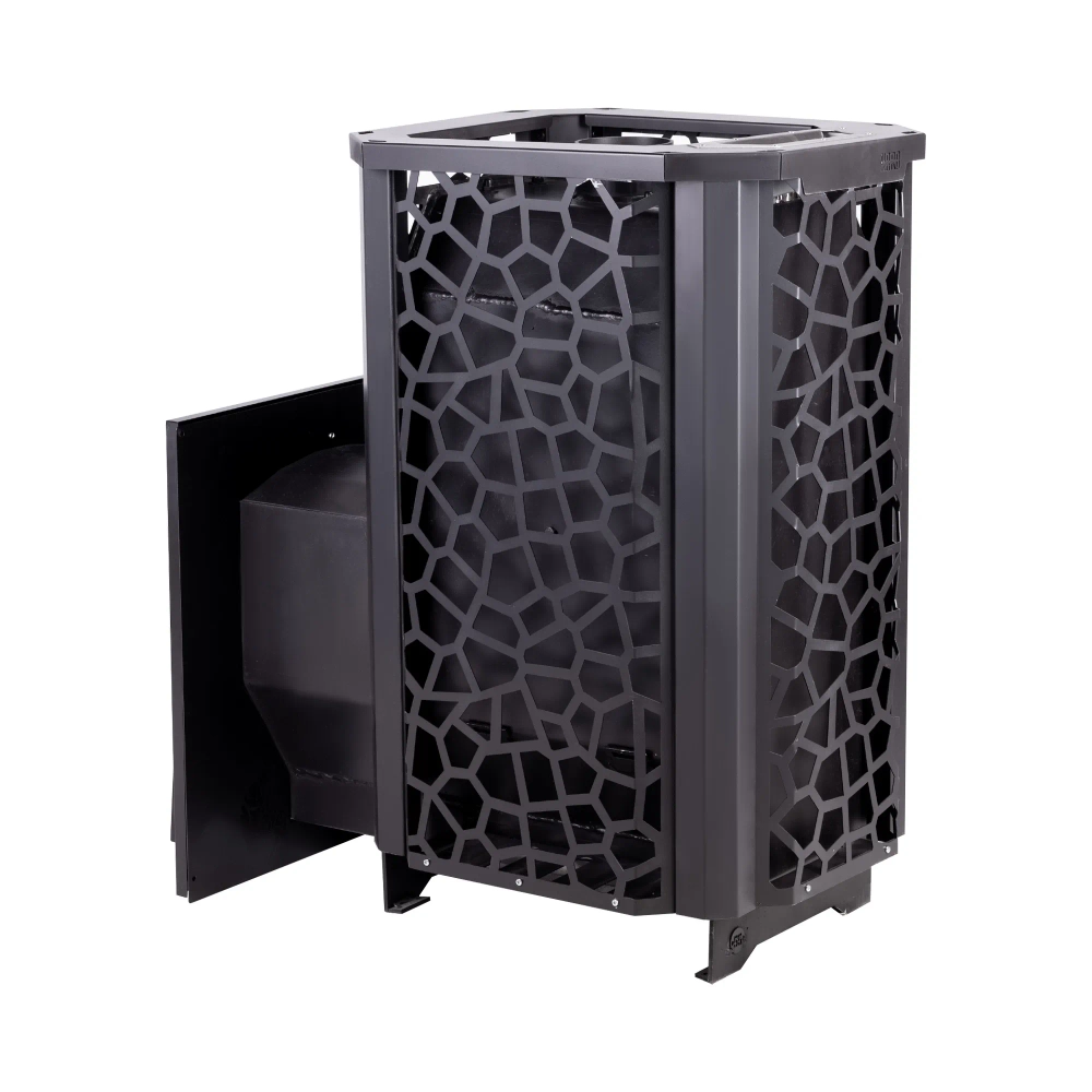 Печь для бани Сталь-Мастер HARD 30М Саванна Панорама 2025 со стеклом закр каменка дровяная