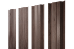 Штакетник М-образный В с прямым резом 0,45 Print Elite White Wood TwinColor