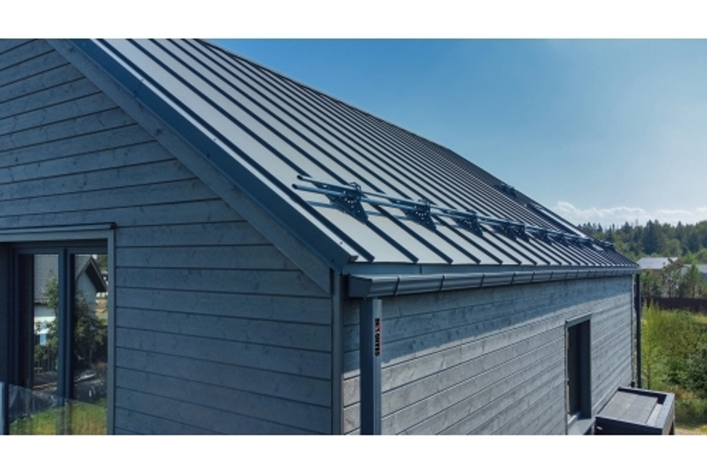 Кликфальц Pro Grand Line 0,5 Rooftop Бархат с пленкой на замках RAL 7016 антрацитово-серый