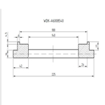 Фланец для установки колес WDK-A6008540