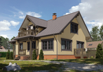 Сайдинг LUX под дерево, Блок-Хаус, зрелый каштан