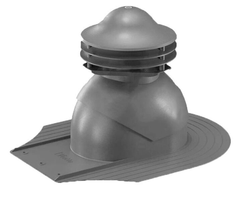 Универсальный выход вентиляции для мягкой кровли при монтаже 469\370\323 серый графит RAL 7024