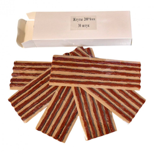 Жгуты для ремонта шин Garopt 6*200 (в пчке 30шт.) chemistry