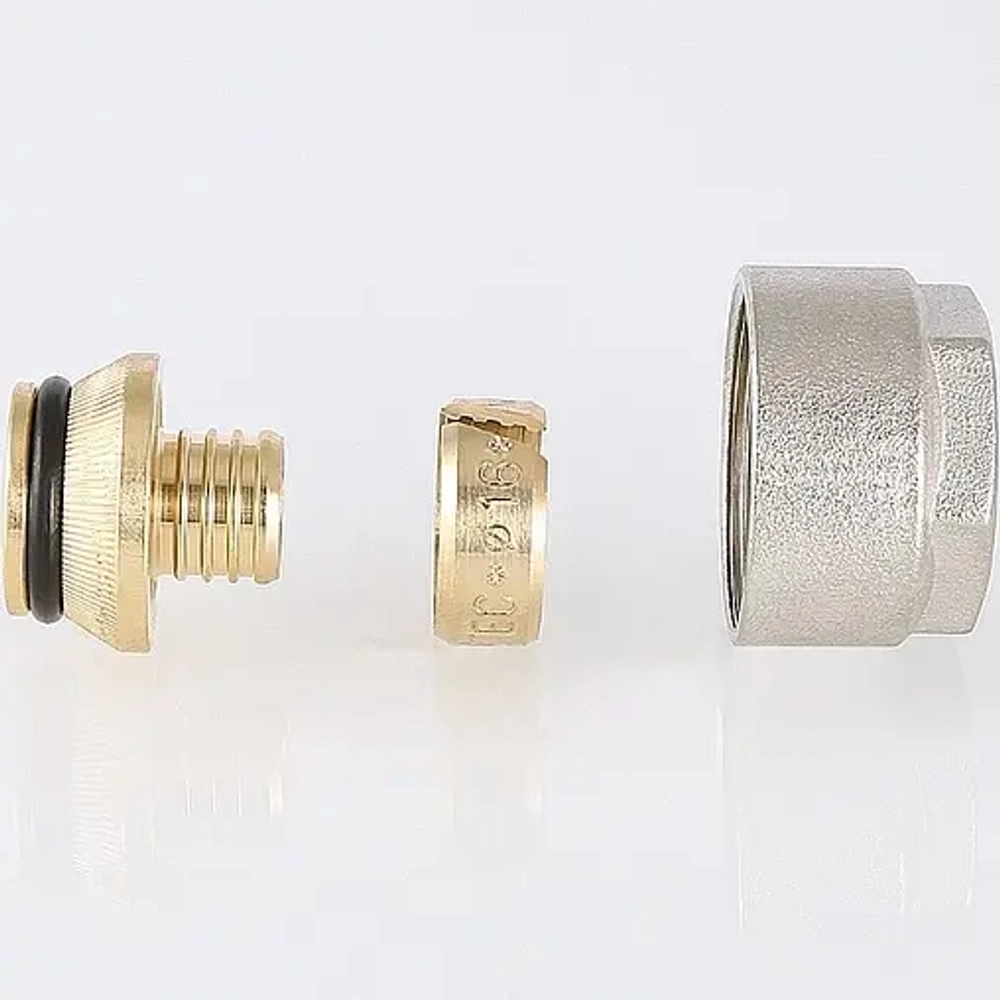 Концовка для труб из сшитого полиэтилена ¾"ек x 16x2.0мм Valtec VT.4410.NE.16