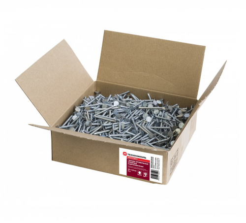 Гвозди кровельные ершенные удлиненные оцинкованные ТехноНиколь Shinglas 30х3,5 мм, 5 кг/упак