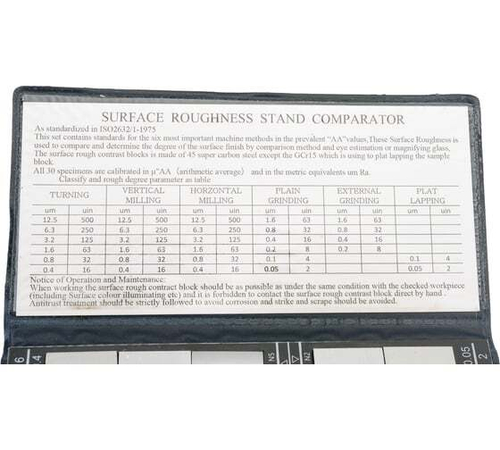 Набор образцов шероховатости поверхности из 30 шт GRIFF Ra 0.05-12.5 D125021
