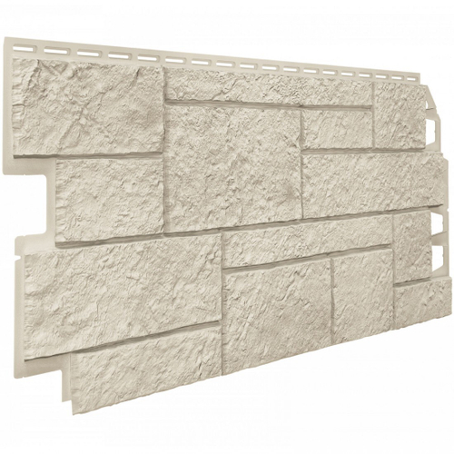 Панель фасадная ТехноНиколь Оптима Песчаник слоновая кость 1128х441 мм (0,42 м2), 10 шт/упак