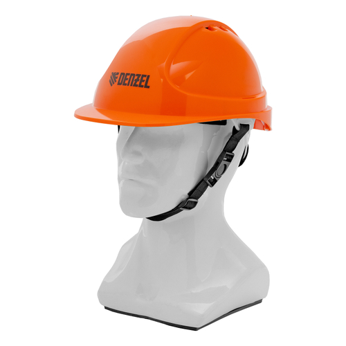 Каска защитная ударопрочная, ABS/PC, плавная регулировка, модель «Форвард» (К-05),оранж. Denzel