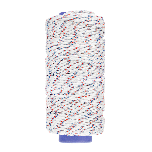 Фал плетёный полипропиленовый с сердечником, 6 мм, L100 м, 16-прядный, Россия Сибртех