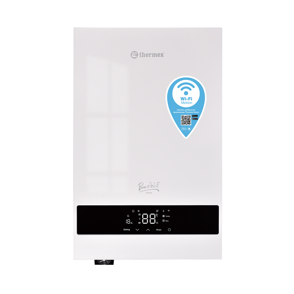 Электрический настенный котел THERMEX Boss 12 Wi-Fi (White)