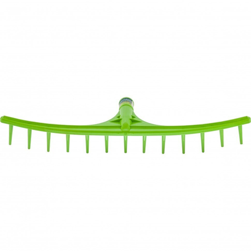 Грабли пластиковые, 655 мм, 13 круглых зубьев, сенные, без черенка, Россия, Сибртех