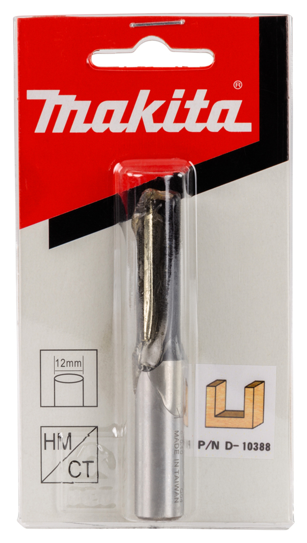 Фреза пазовая 10х35, S12, 2T Makita D-10388