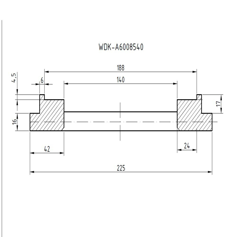 Фланец для установки колес WDK-A6008540