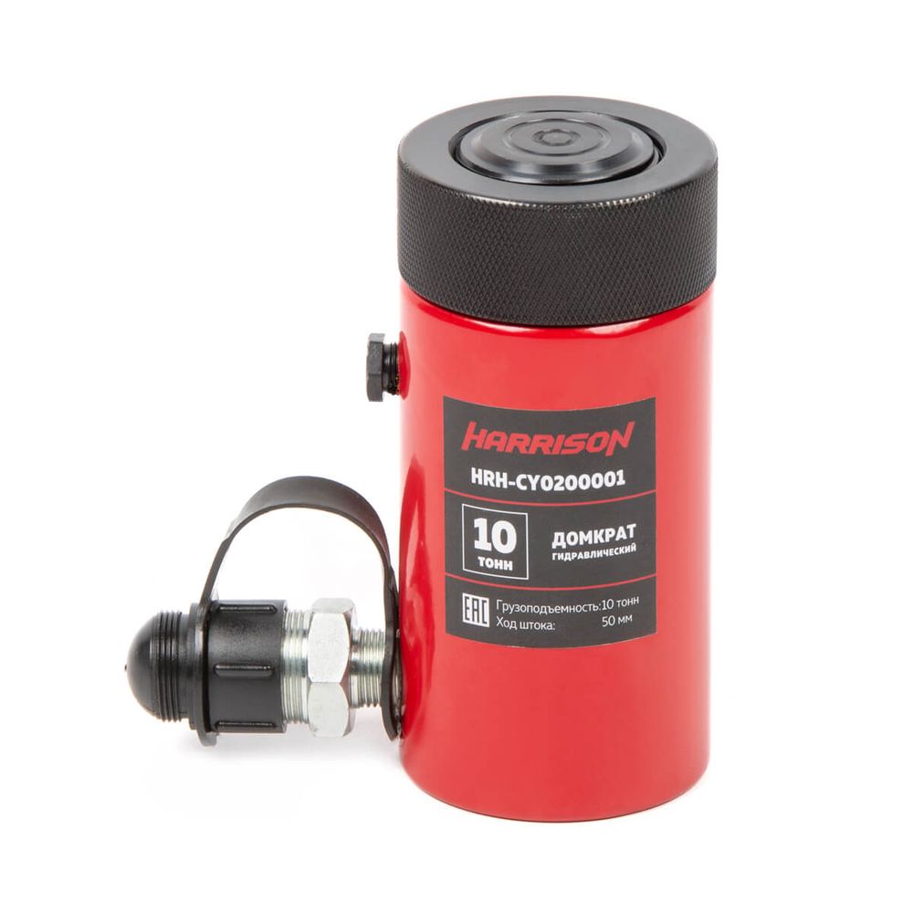 HRH-CY0200001 Домкрат гидравлический, однополостной, с фиксирующей гайкой 10 т, ход 50 мм