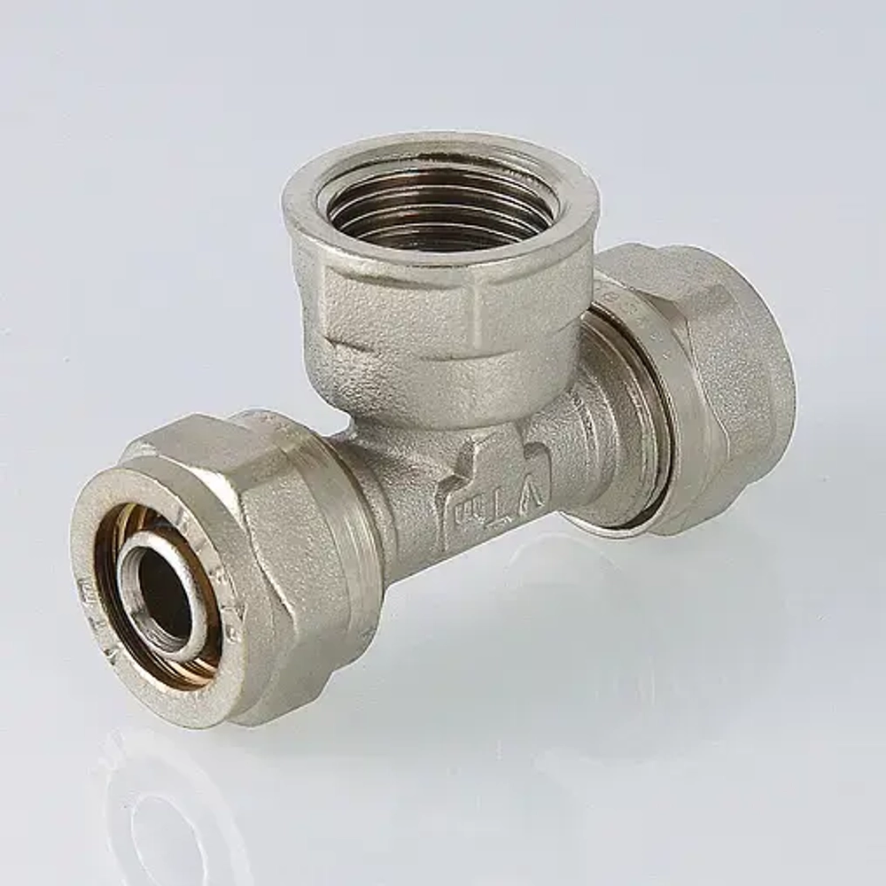 Тройник компрессионный переходной 26мм x 1"в x 26мм Valtec VTm.332.N.260626
