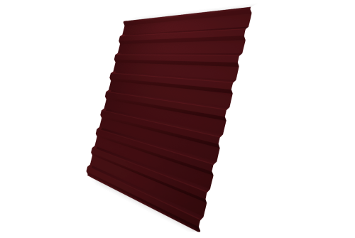 Профнастил C20B 0,45 PE-Double RAL 3005 красное вино