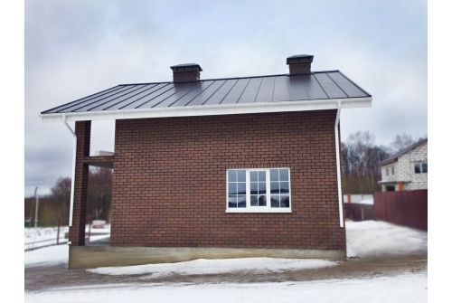 Фальц двойной стоячий Grand Line 0,5 Drap с пленкой на замках RAL 9005 черный