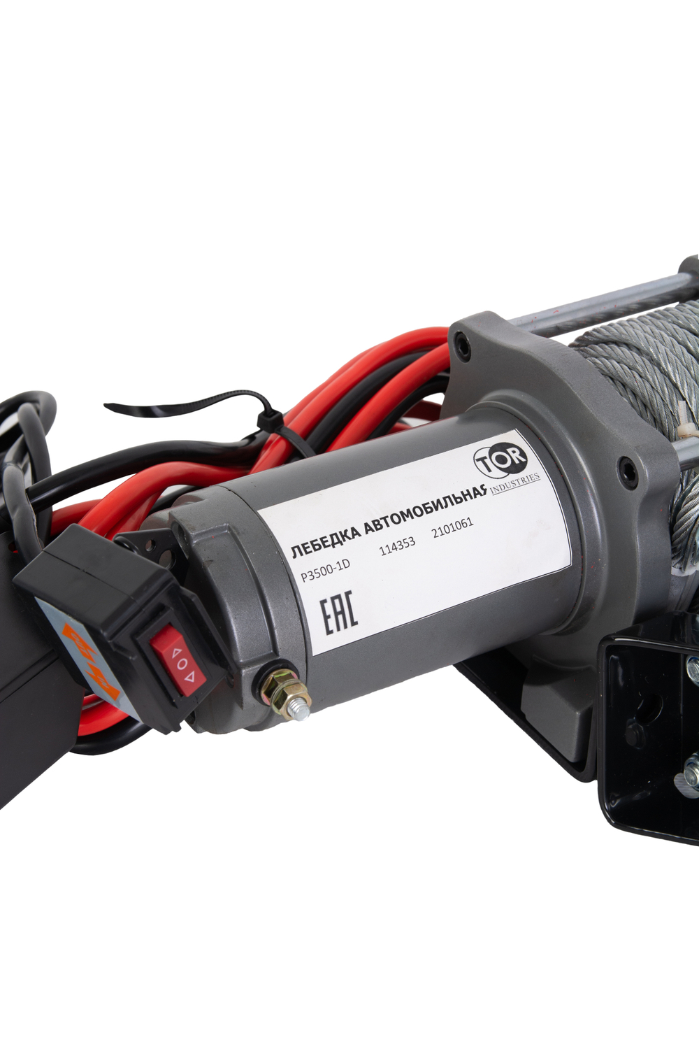 Лебедка (1588 кг/15 м) автомобильная TOR 12 V P3500-1D