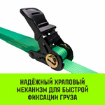 Ремень стяжной кольцевой с храповым механизмом HITCH REGULAR 50мм 5т 3м