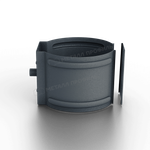 Держатель трубы (на кирпич) МЕТАЛЛ ПРОФИЛЬ Foramina Freeze D100 Grey