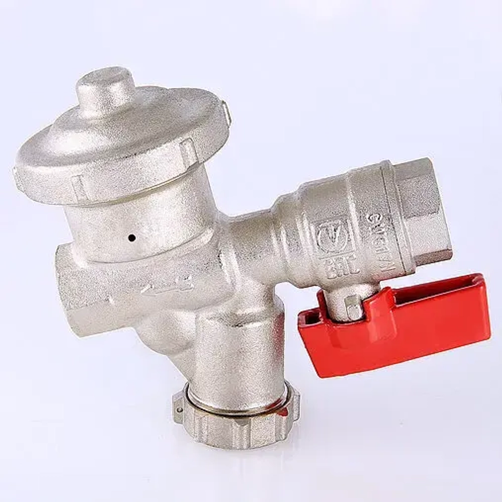 Кран шаровый с фильтром и редуктором давления ½"в x ½"в Valtec VT.300.N.04