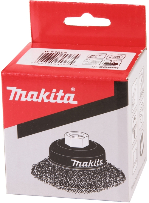 Чашечная щетка 60 мм из стальной проволоки 0,3 мм, М14 для УШМ Makita D-24072