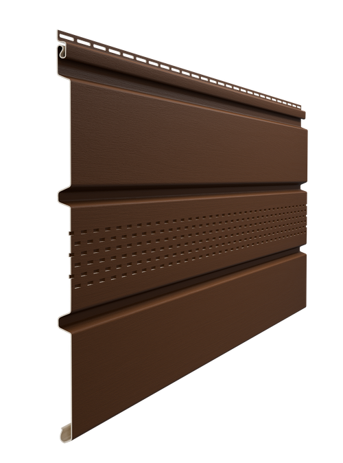 Софит Standard, T4 с центральной перфорацией, каштан