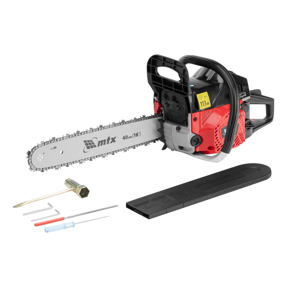 Пила цепная бензиновая MS-4516, шина 40 см, 45см³, 2,5 л.с., шаг 0,325, паз 1,5 мм, 64 зв MTX