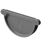 Заглушка желоба Stal Premium, графит