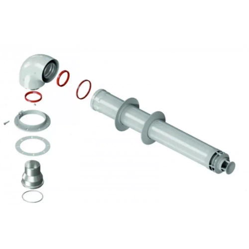 Комплект коаксиального дымохода Federica Bugatti 60/100 1000 со стандартным наконечником