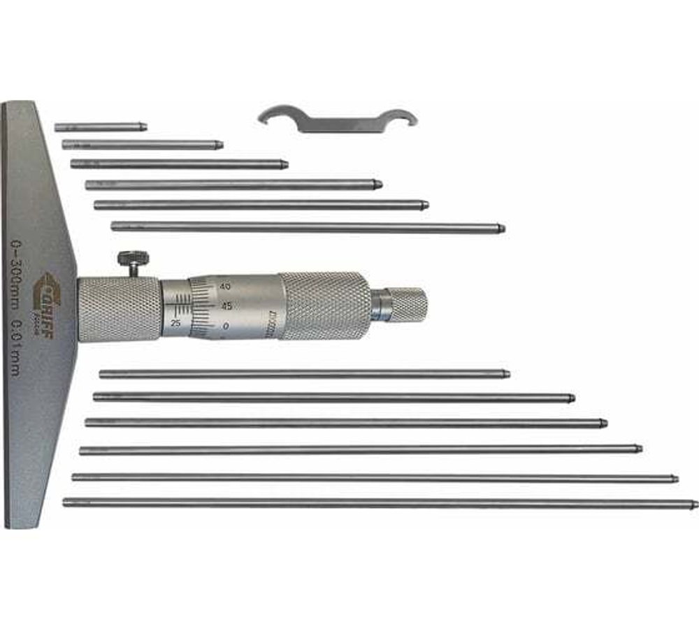 Микрометрический глубиномер GRIFF ГМ 300 ГОСТ 747092 пр-во Guilin Measuring D102017