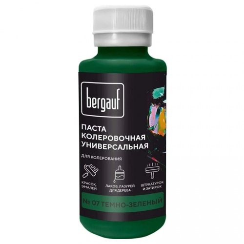 Паста колеровочная Bergauf универсальная темно-зеленая 0,1 л, шт