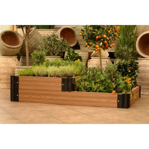 Клумба №7 из ДПК,размер (200 * 50 см) доска 22,5 см