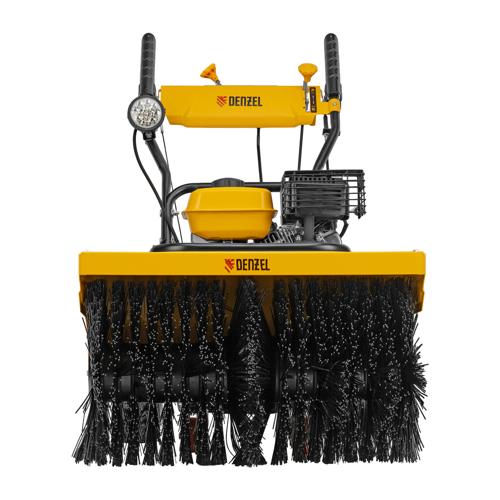 Гибридная снегоуборочная машина с функц. подметания SWB-600, 212 сс, руч. старт, 2 насадки Denzel