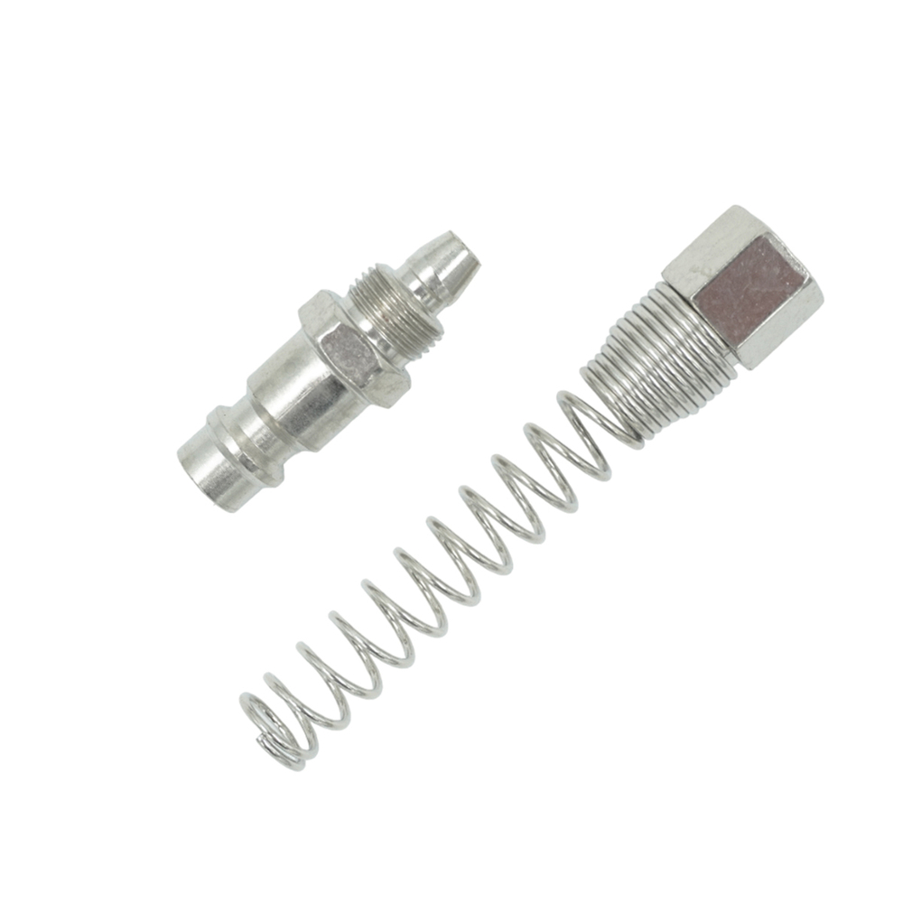 OPT-720PPS Штуцер быстроразъемного соединения пневматического с пружинкой, резьба 1/4"