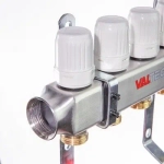 Группа коллекторная с расходомерами 2 отвода 1"в/в x ¾"ек Valtec VTc.586.EMNX.0602
