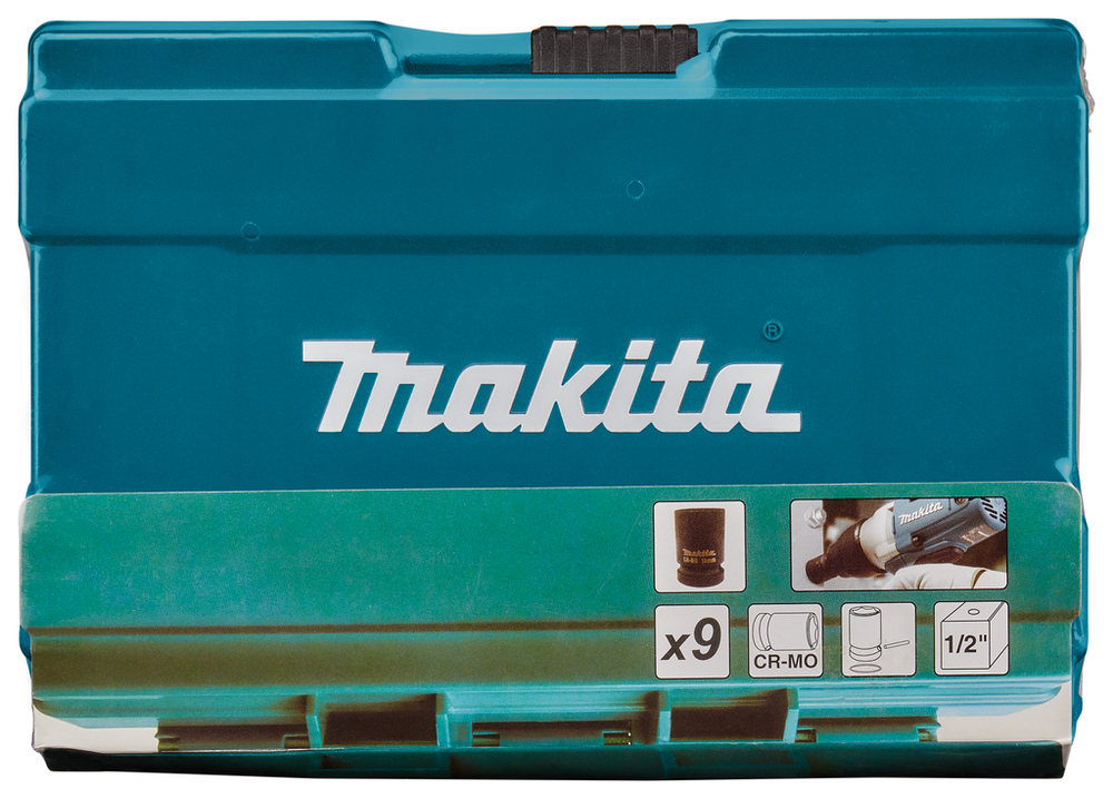 Набор ударных торцевых головок 1/2, 8-24 мм, 9 шт Makita D-41517