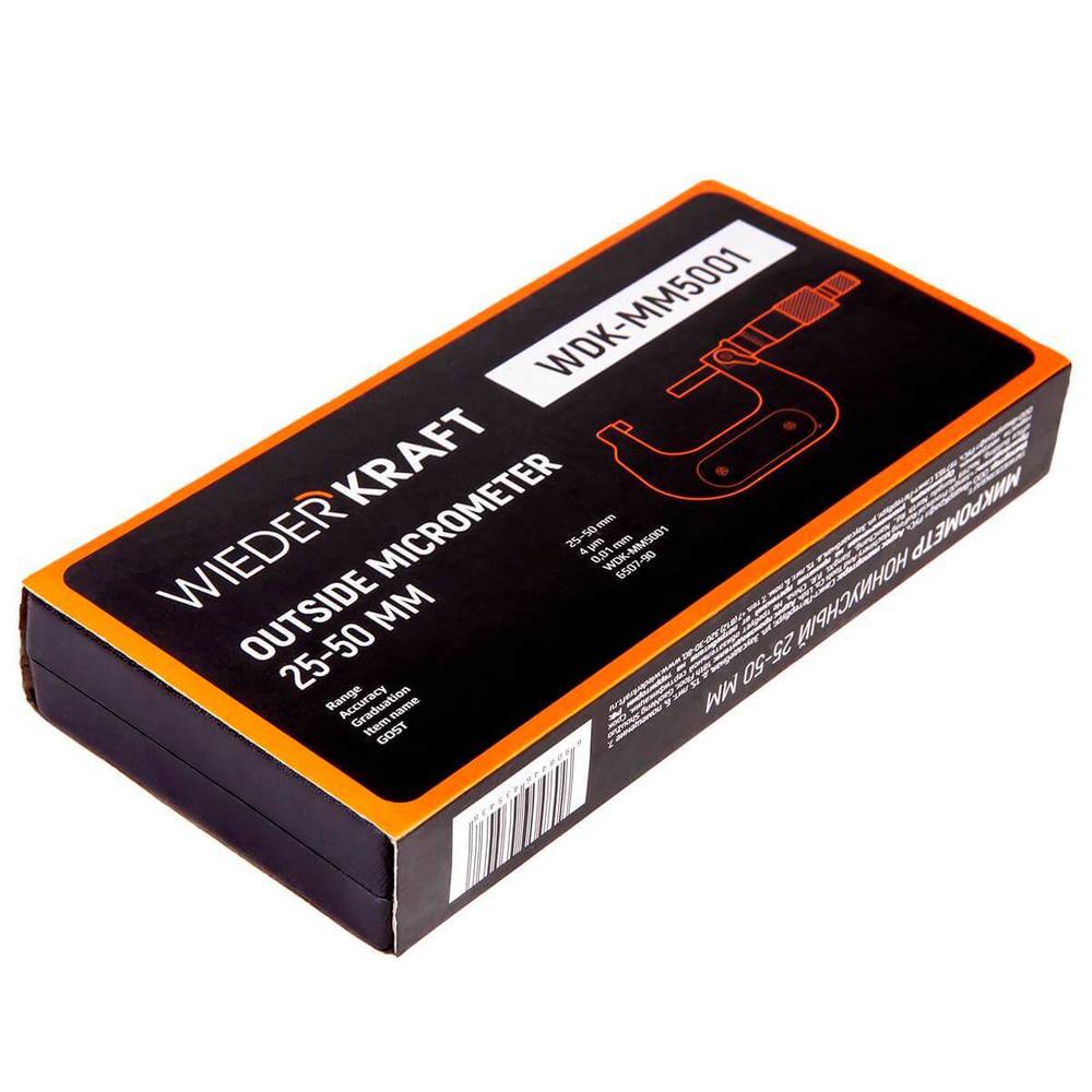 Микрометр нониусный 25-50 мм, 0.01 мм, WDK-MM5001