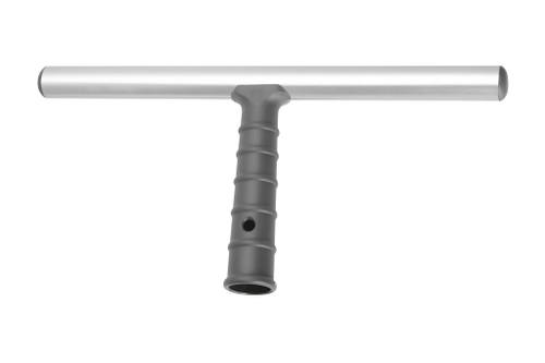 Алюминиевый T-образный держатель шубки-обтяжки для мойки стекол, 25 см