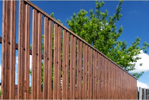 Штакетник Twin с прямым резом 0,5 Satin RR 32 темно-коричневый