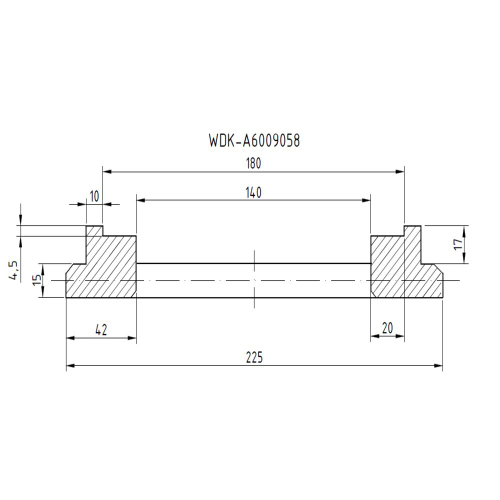 Фланец для установки колес WDK-A6009058