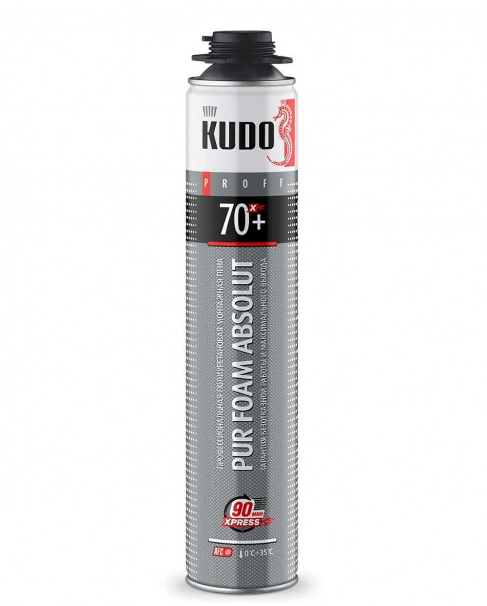 Пена монтажная профессиональная Kudo PROFF ABSOLUT 70+ XPRESS летняя 1000 мл, шт