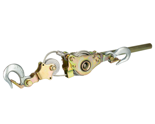 Лебедка ручная рычажная DK-1000, 1.0 тн c протяжным механизмом