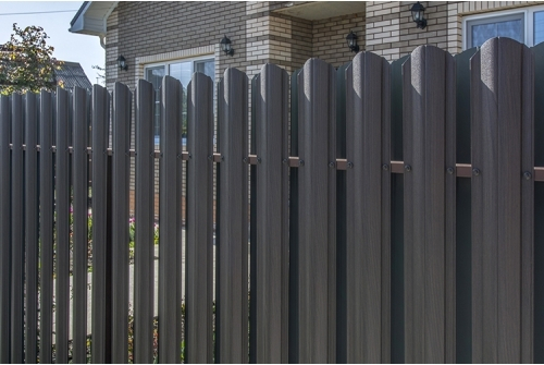 Штакетник Круглый фигурный 0,45 Print Elite Coffee Wood TwinColor