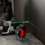 Лазерный уровень CRL-30G, 30 м, зеленый луч, акк. Li 2400 mah, резьба 5/8" MTX