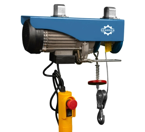 Таль электрическая мини стационарная (220В, 600/1200кг, 12/6м) GEARSEN PA 60012