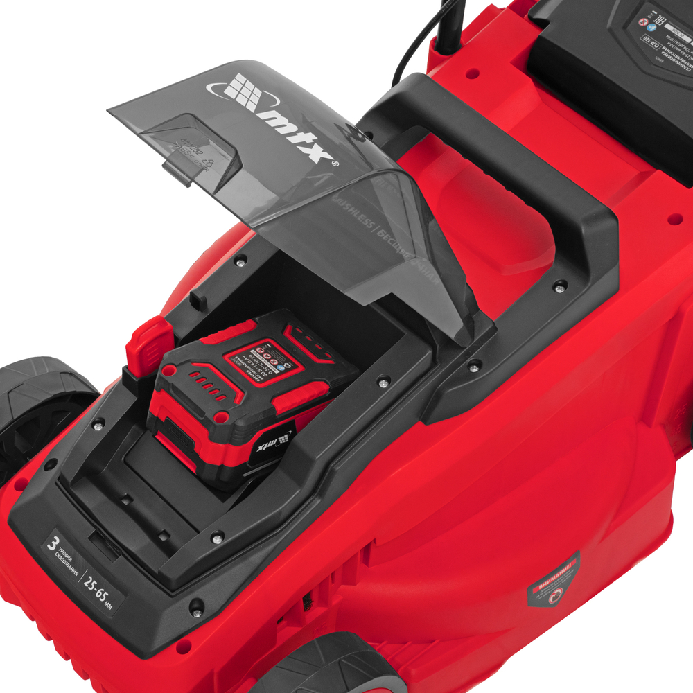 Газонокосилка аккумуляторная бесщеточная CLM-320, 320 мм, травосб. 30 л, Li-Ion, 20 В MTX